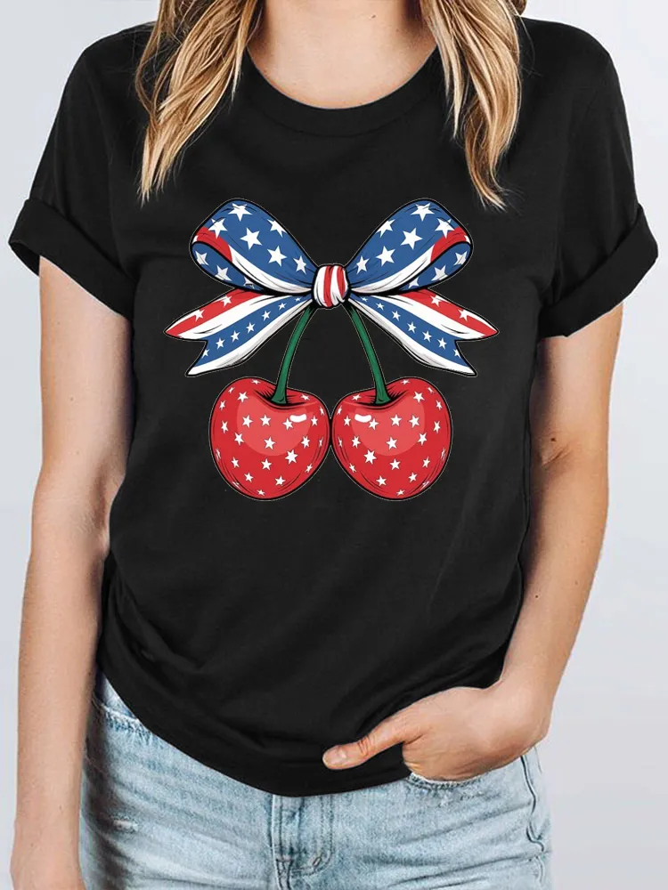 Woman'S Independence Day Short-Sleeved T-Shirt