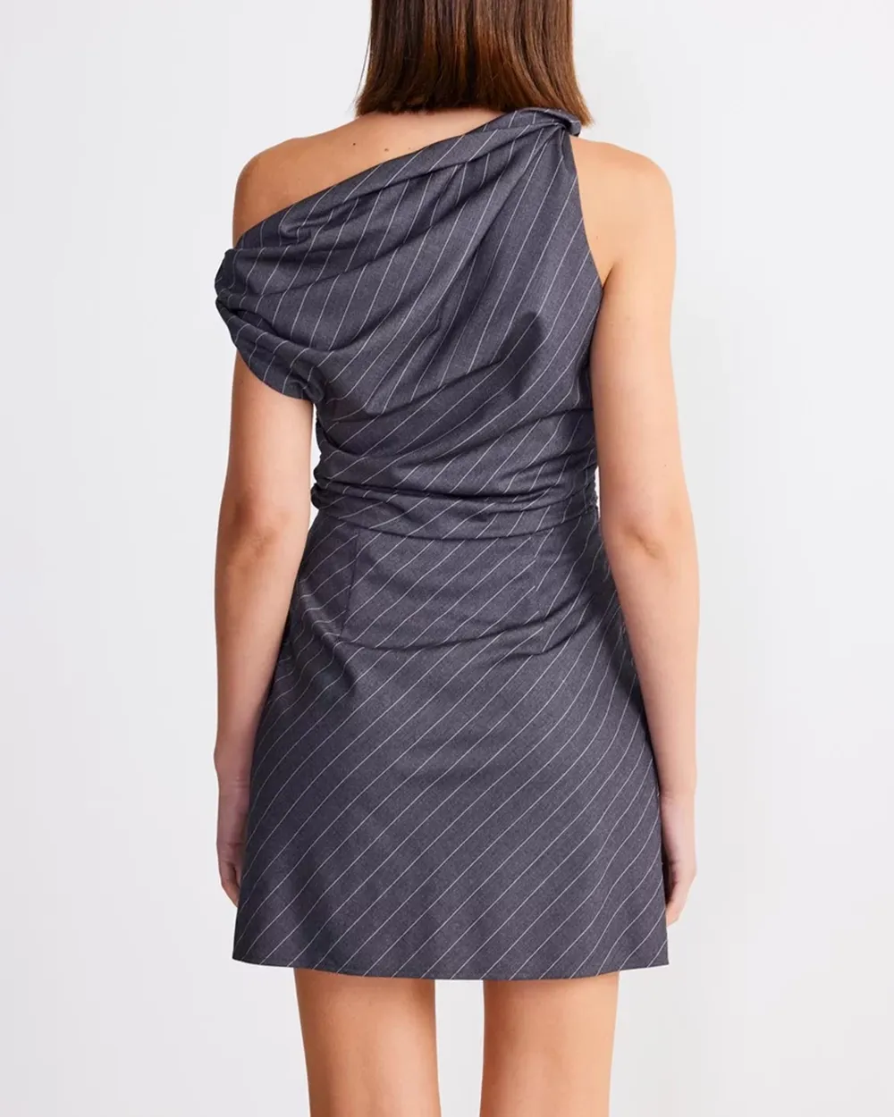 Linen Twist Mini Dress