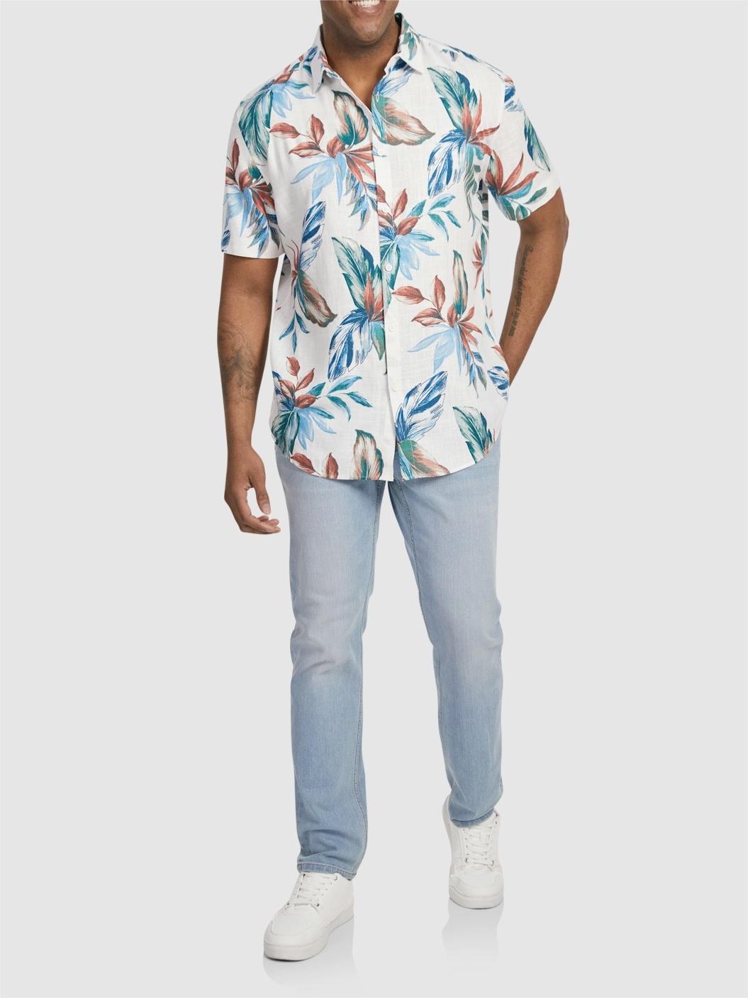 WHITE MONACO SHORT SLEEVE SHIRT