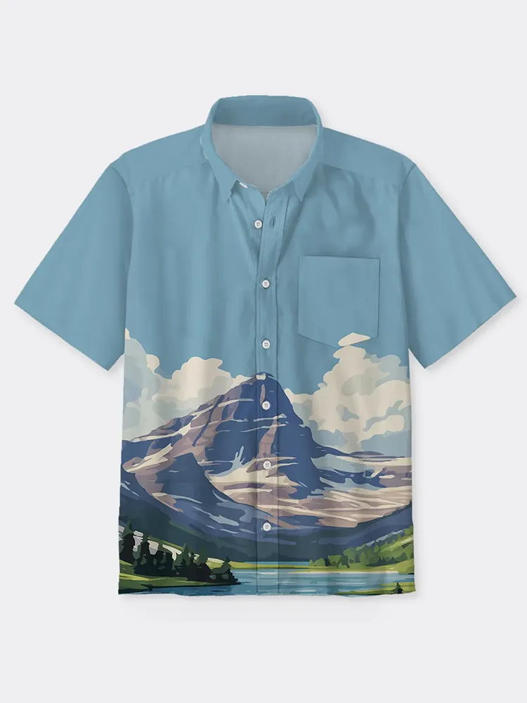 Glacier National Park Button Up Shirt