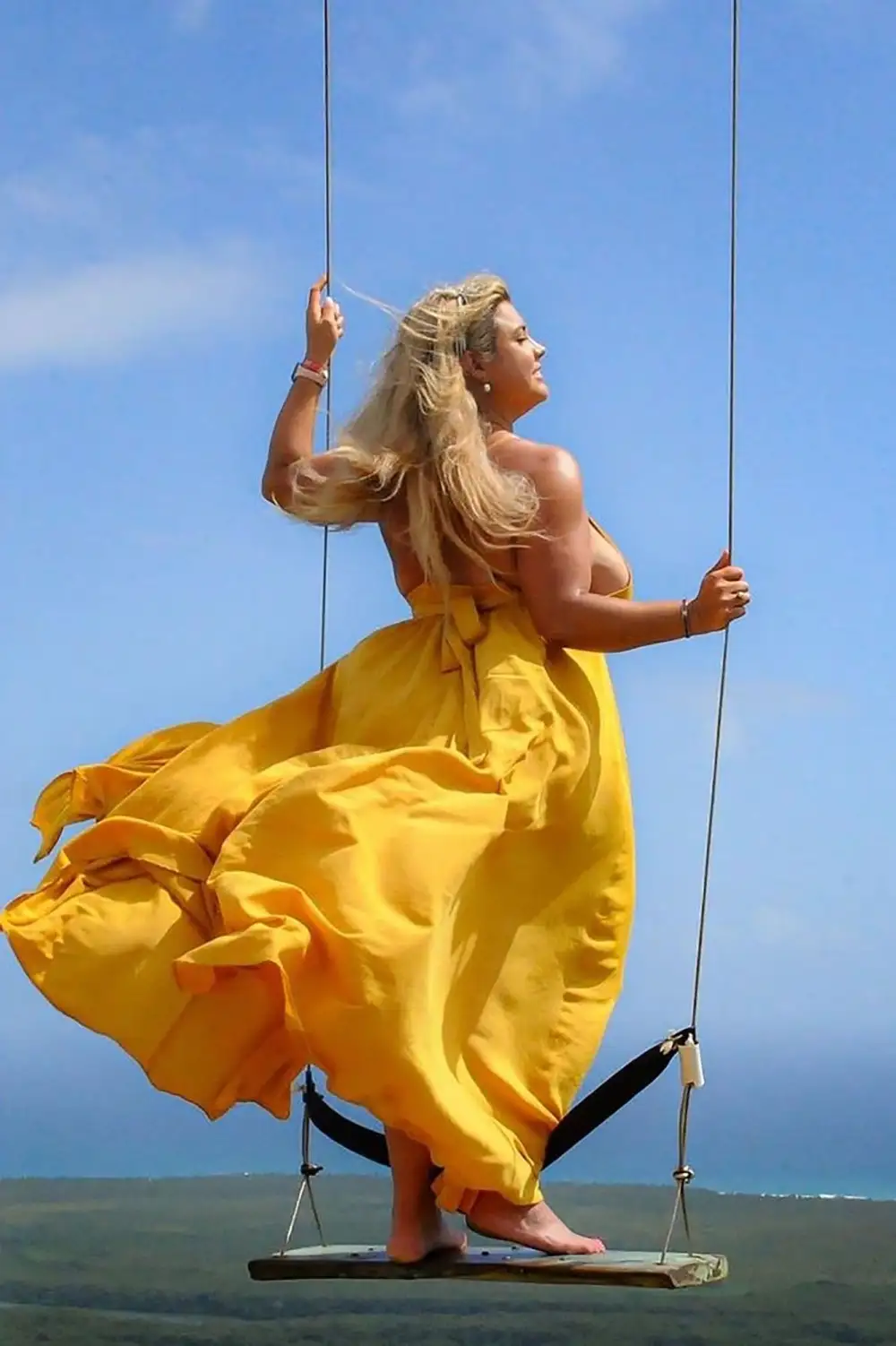 River Flow Maxi Dress - Mustard