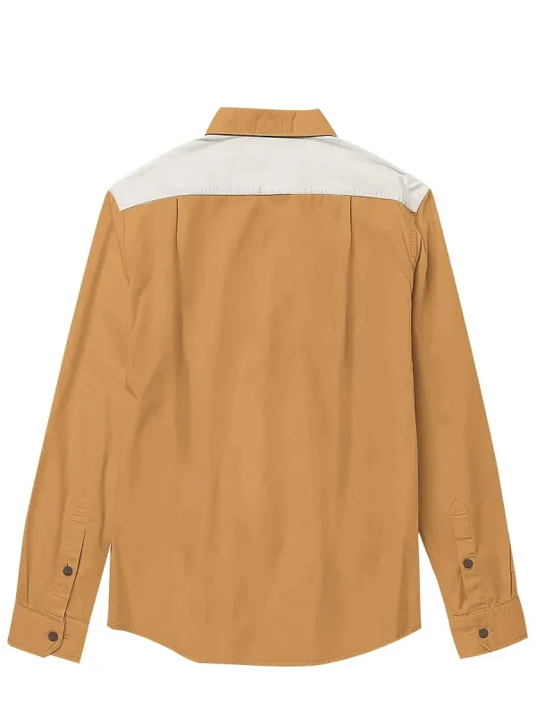Men's Armadillo Under A Western Cactus Long Sleeves Shirt