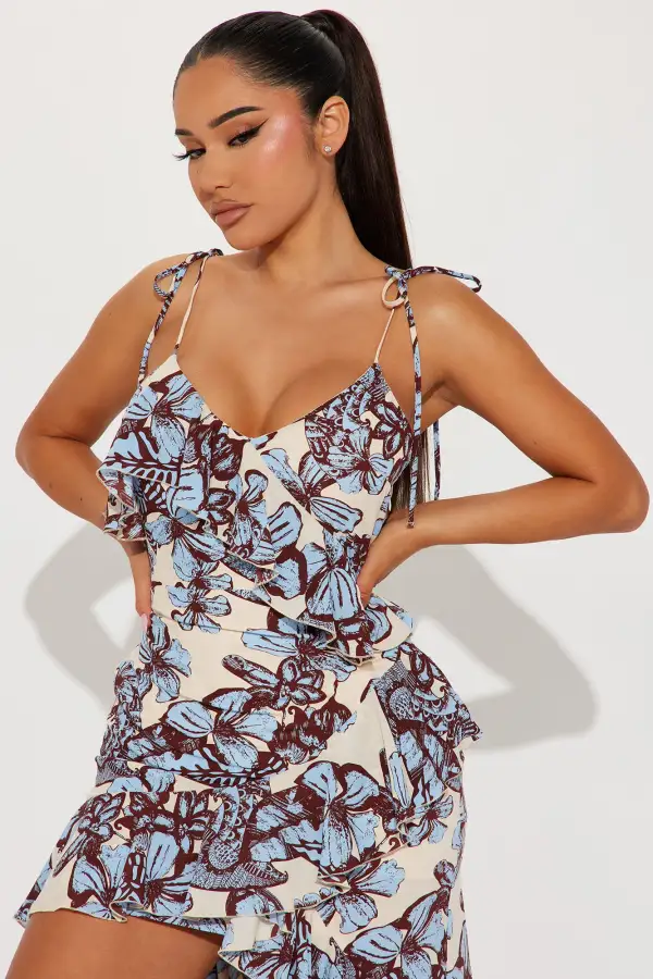 Vacay Edition Maxi Dress - Blue/combo
