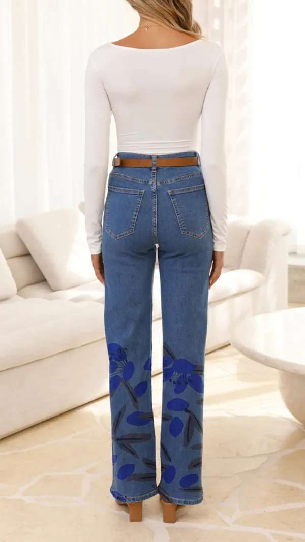 Stretchy Denim Material Jeans
