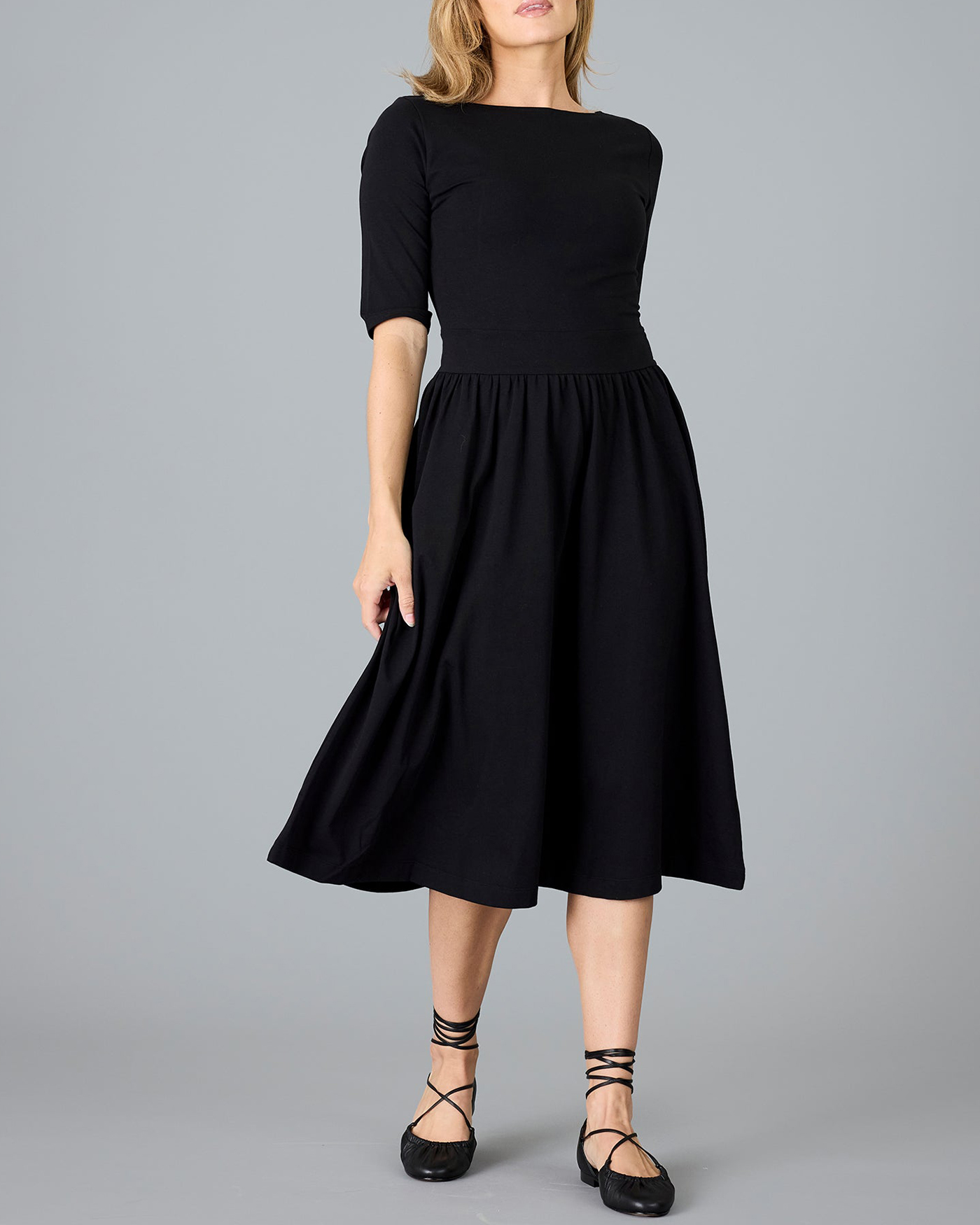 Mid Length Black Dress