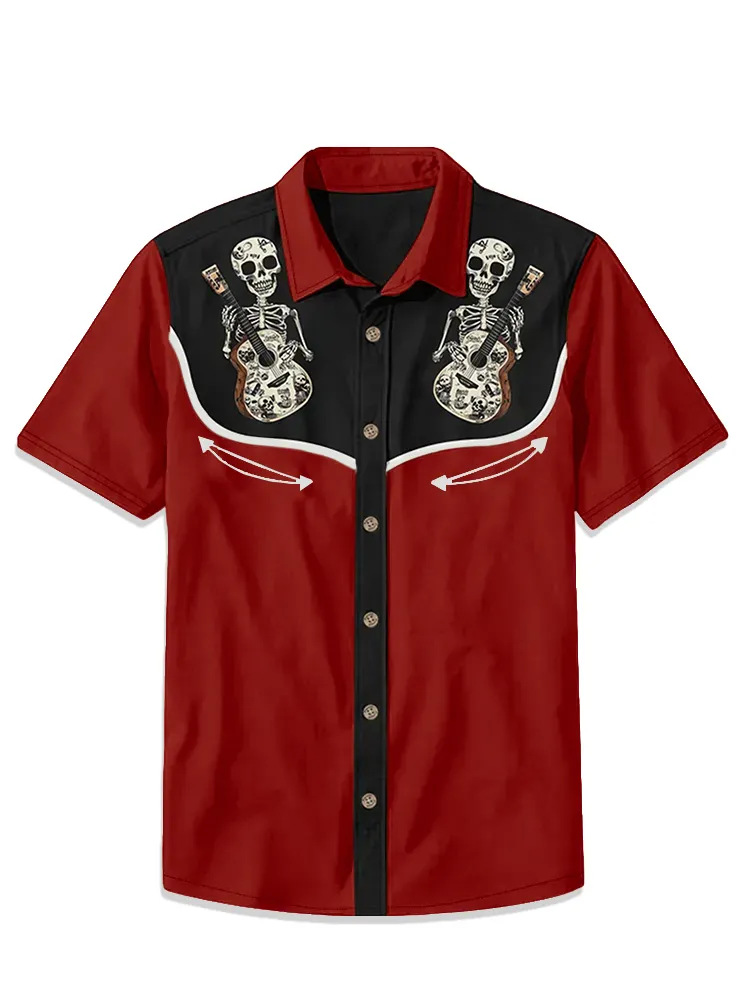 Skull Music Guitar Shirt