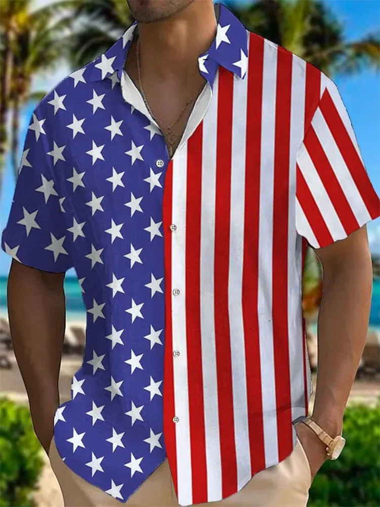 Men's Independence Day Printed Shirt
