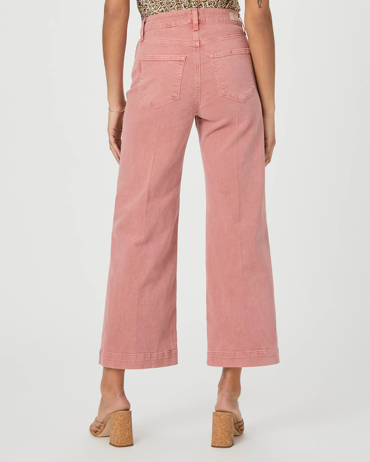 Pink Wide Leg Jeans