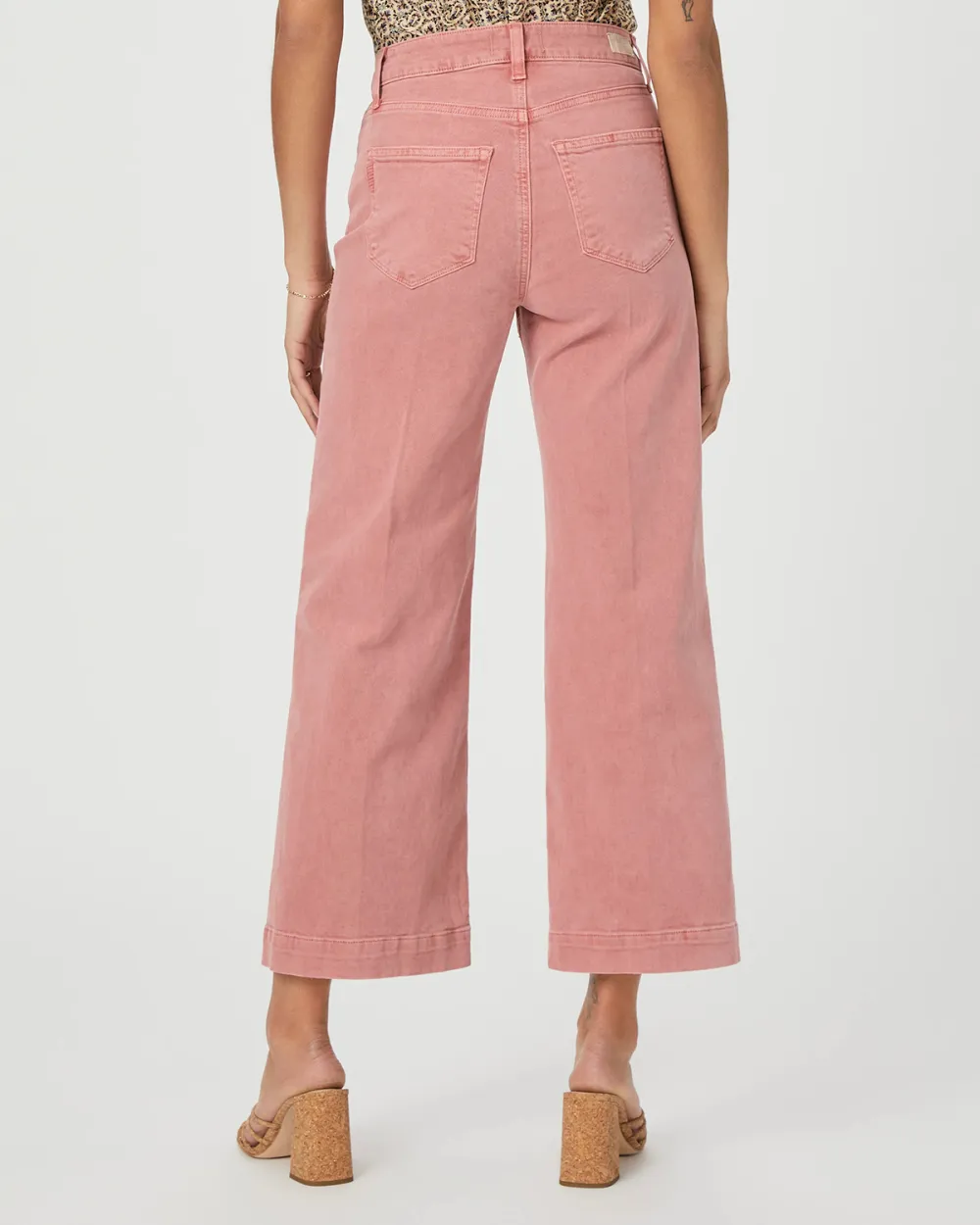 Pink Wide Leg Jeans