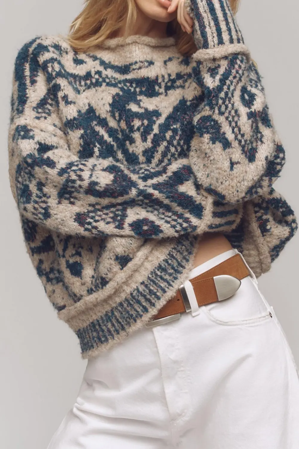 Relaxed Roll-Neck Sweater