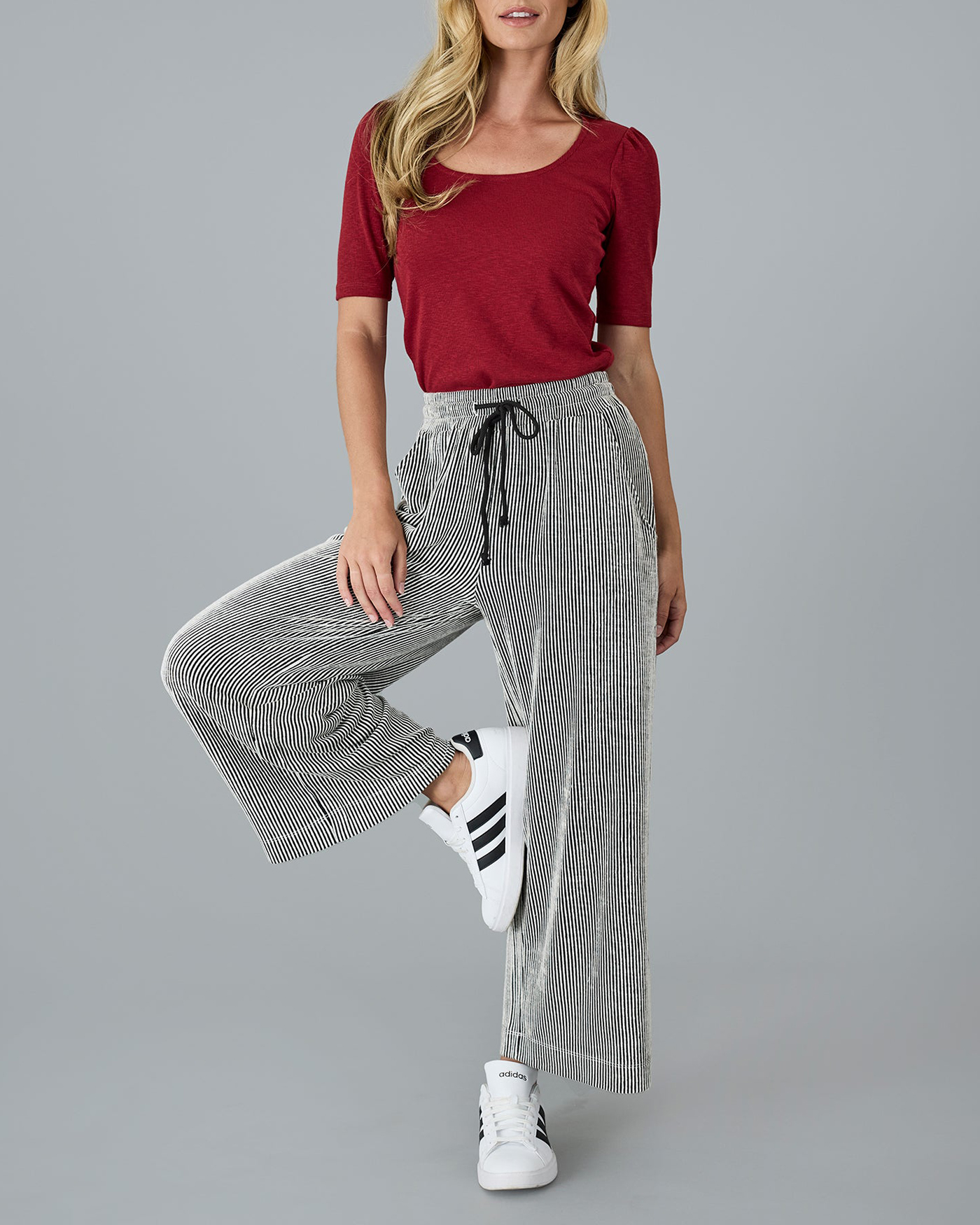 Striped Wide Leg Pant