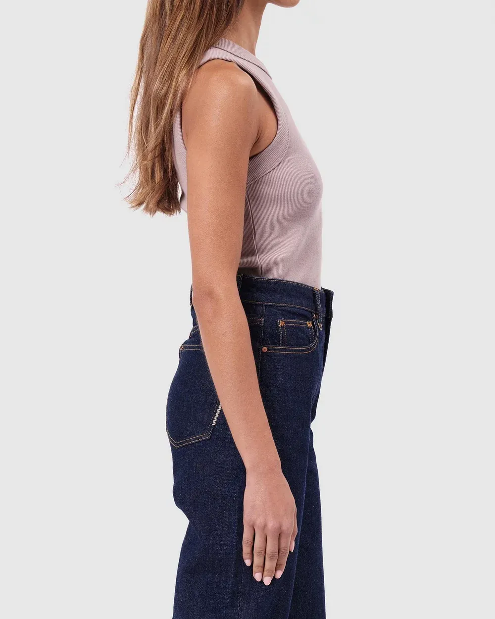 Crew Neck Sleeveless Tank Top