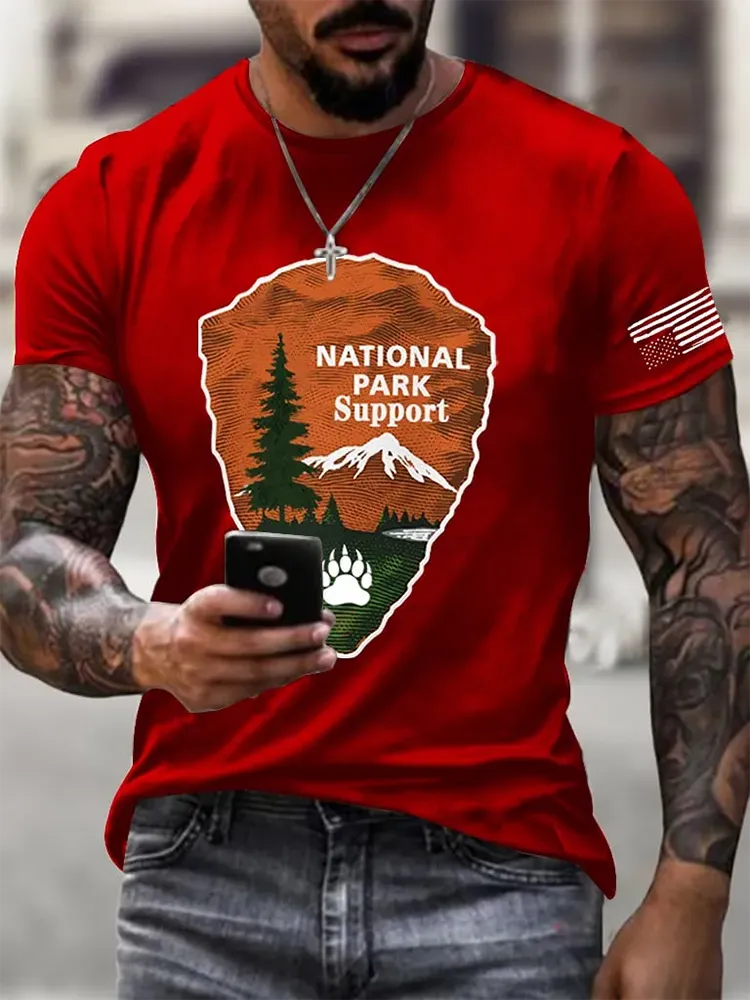 Men'S Protect Our National Parks Print T-Shirt