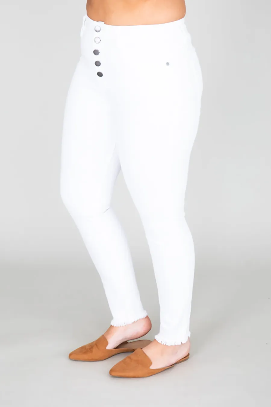 White Small Legged Jeans
