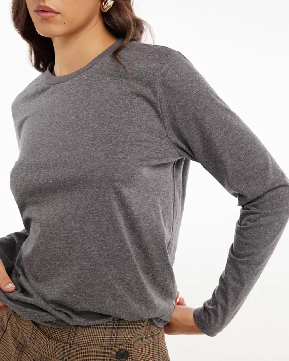 Long Sleeve Stripe Boyfriend Tee