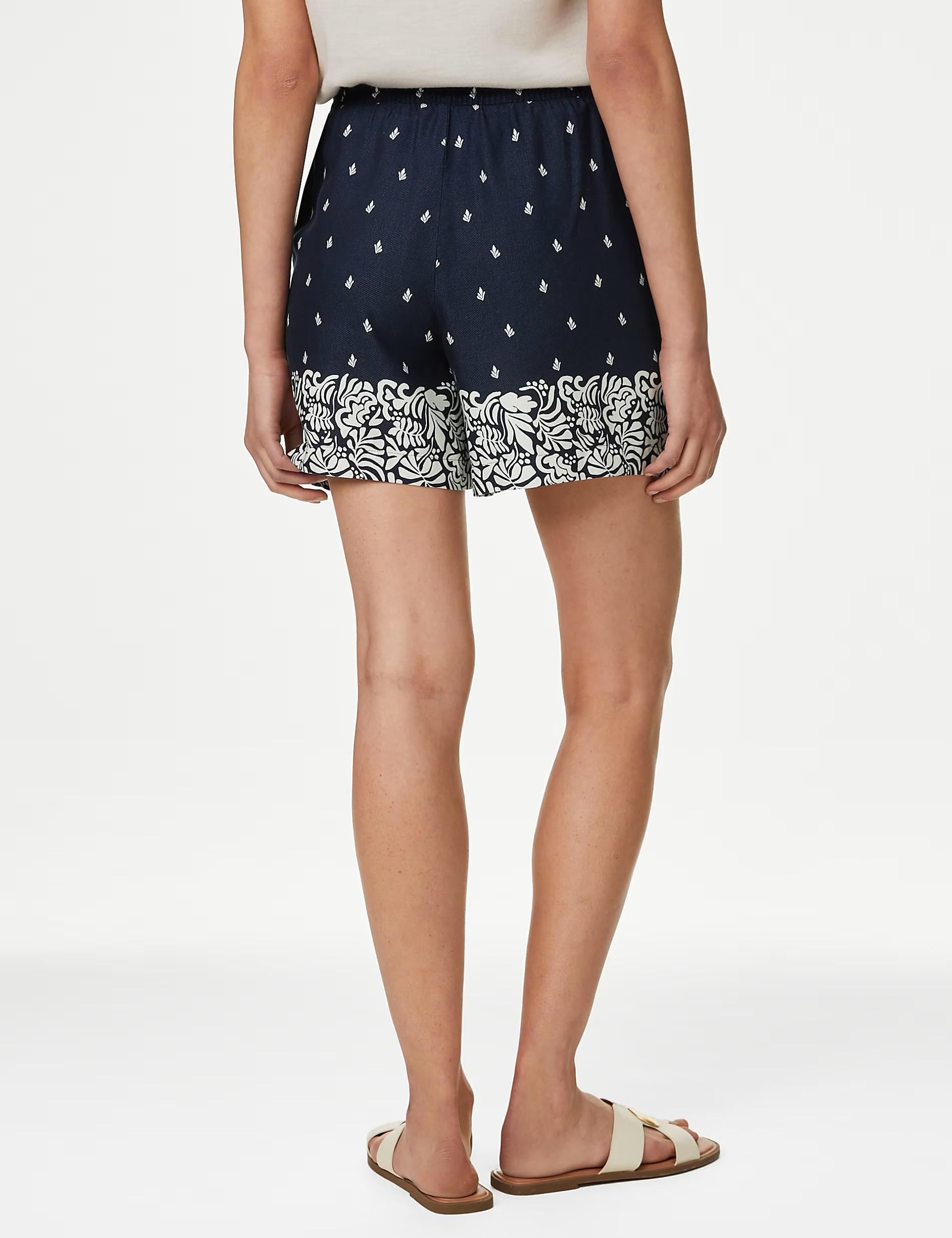 Printed Twill Shorts