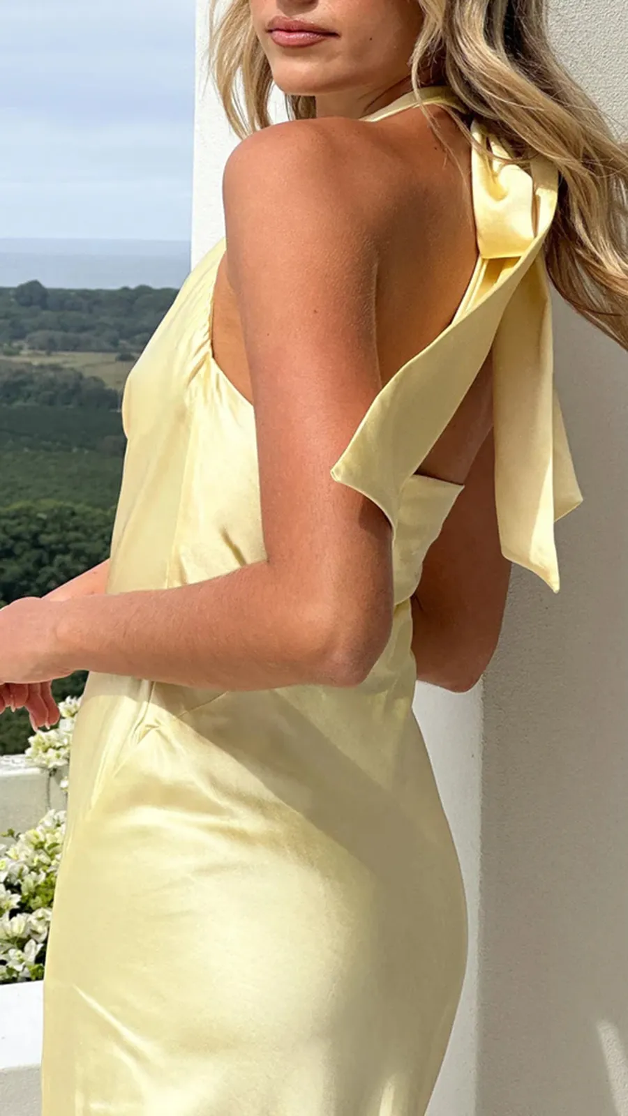 Cowl Neckline Maxi Dress