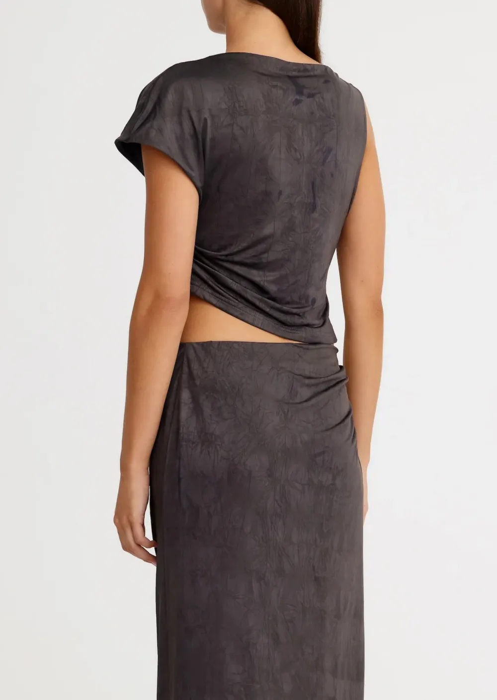 Asymmetric Cowl Neck Tops