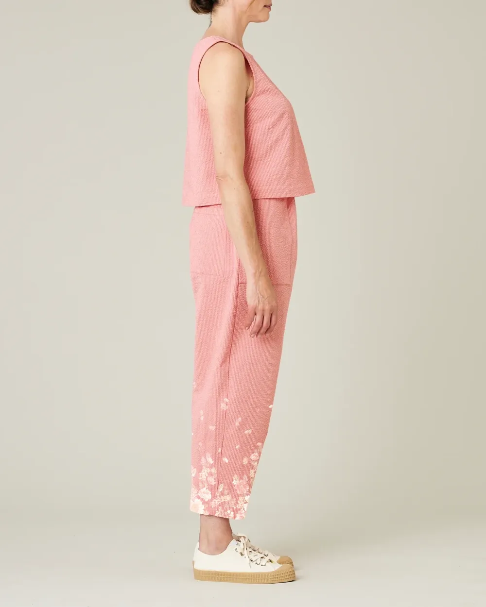 CORAL SEERSUCKER TROUSERS