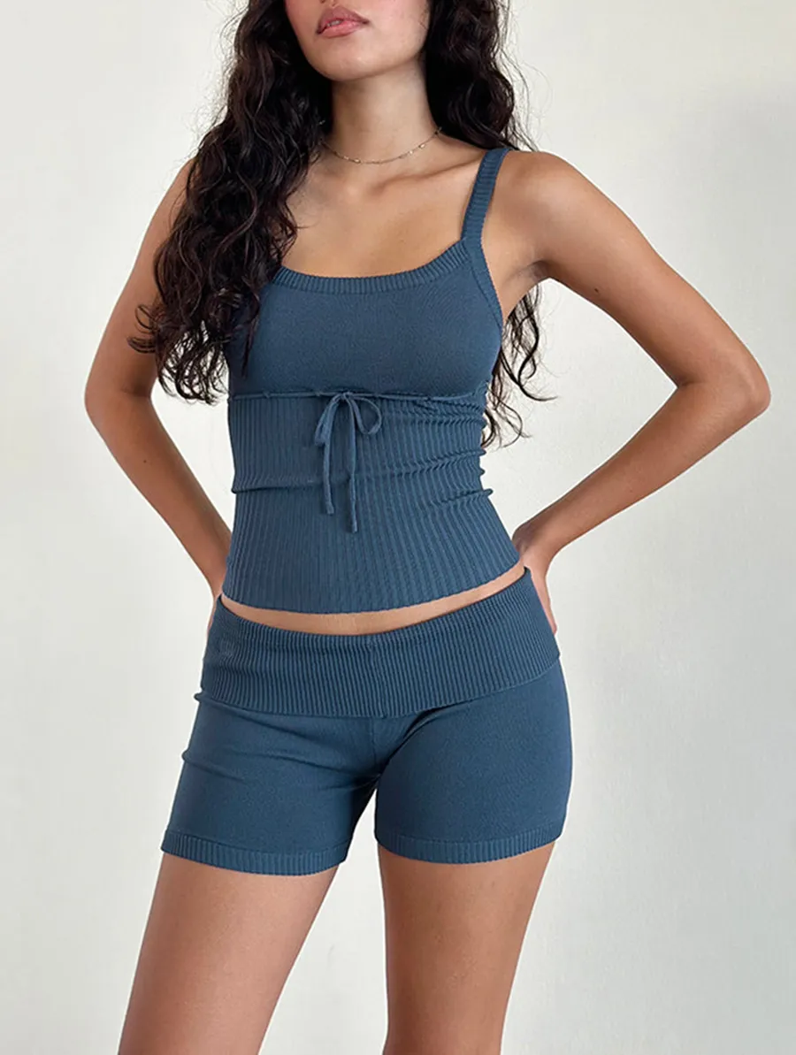 Hallie Hot Pants In Ocean Storm