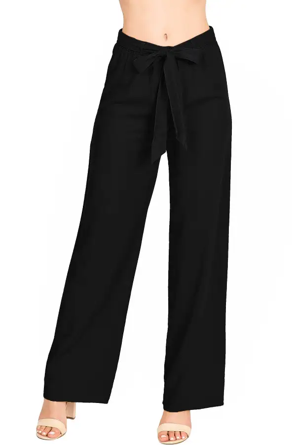 Mustard Yellow Linen Tie - Waist Pants