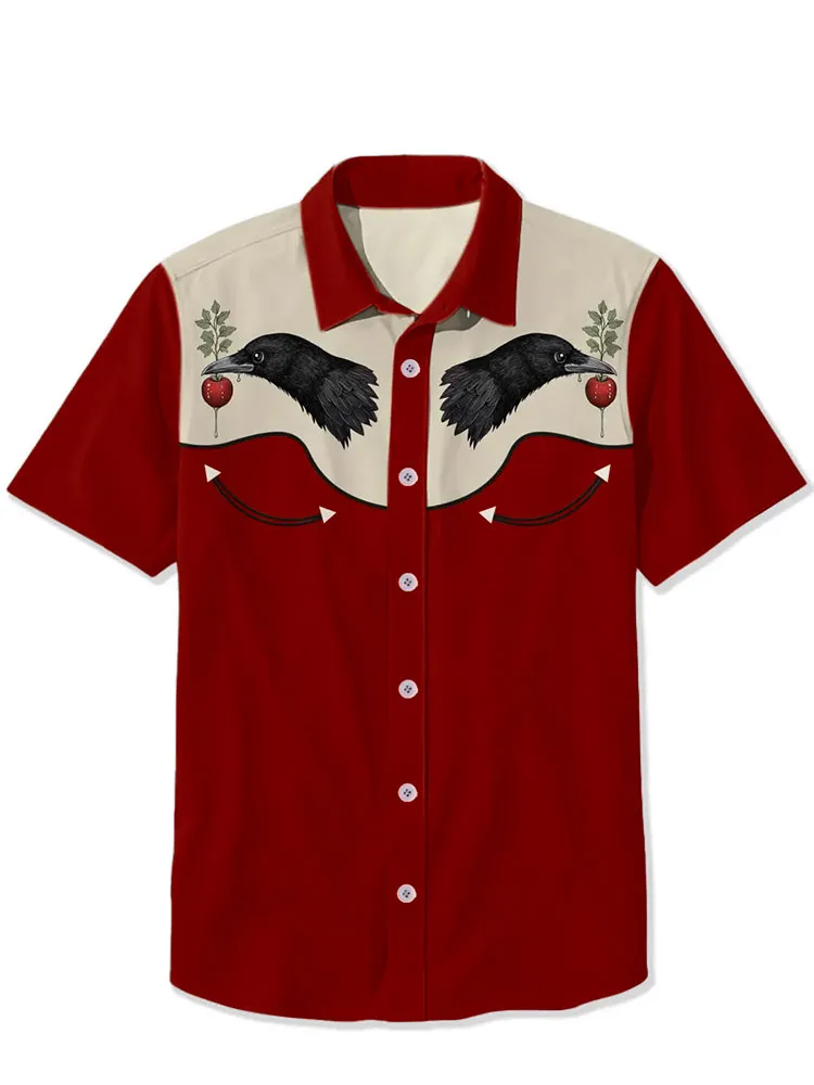 Crow And Red Fruit Shirt