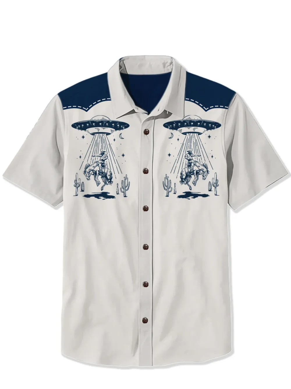 Western Spaceship Cowboy Shirt