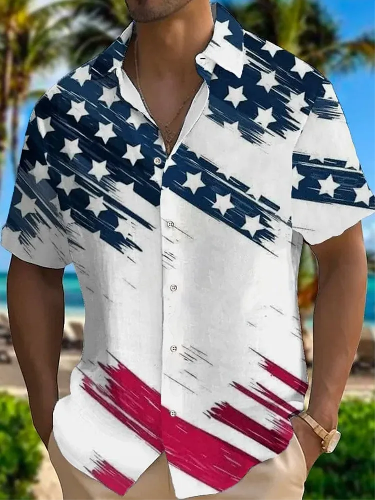 Men's Independence Day Printed Shirt