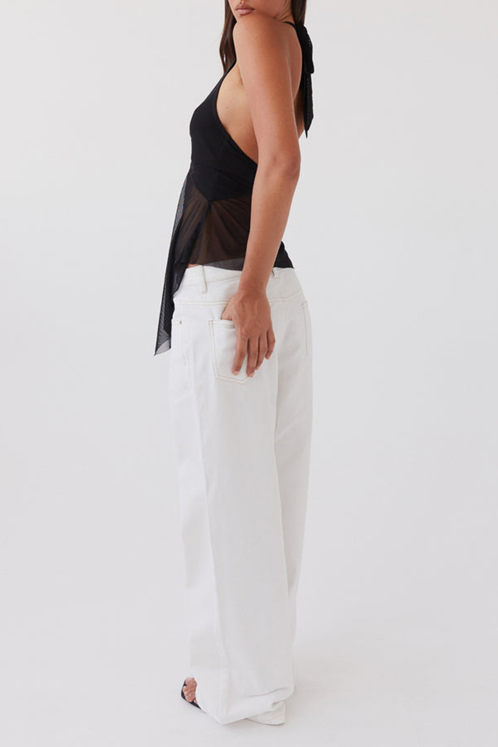 Keanna Low Rise Denim Jeans - Black