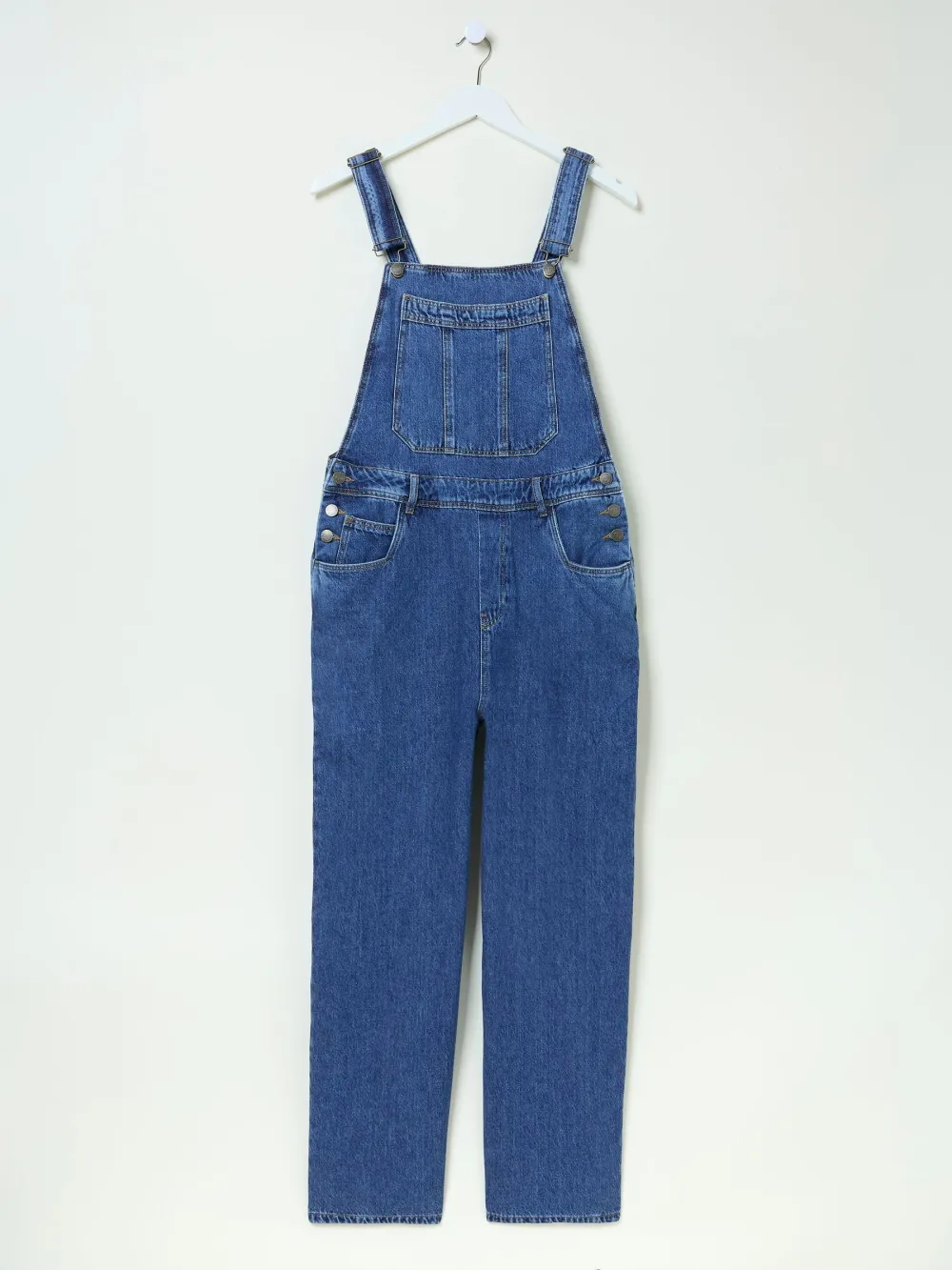 Denim Vintage Wide Leg Dungarees