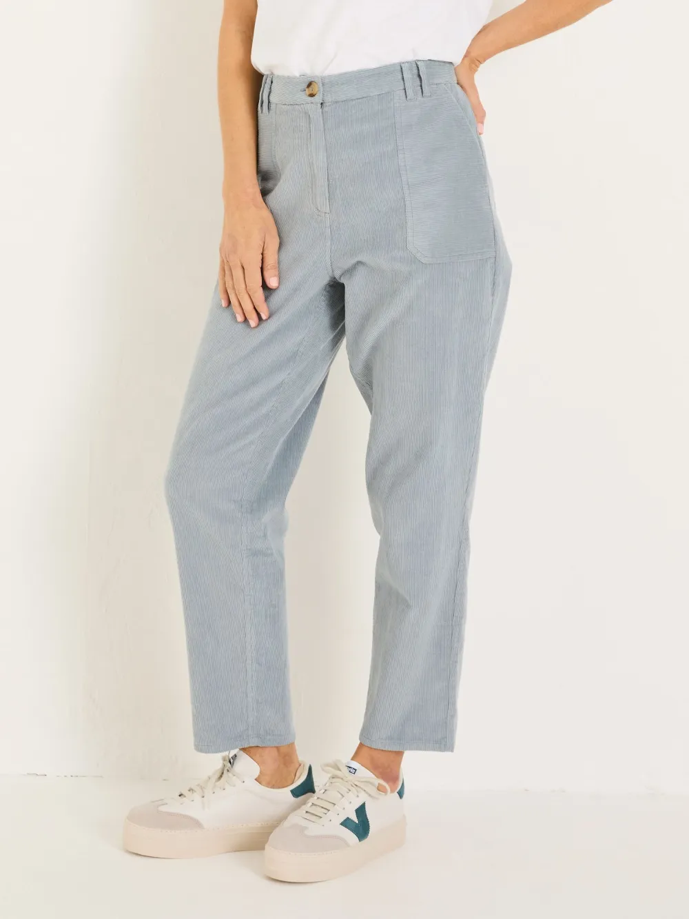 Pale Blue Cord Trousers