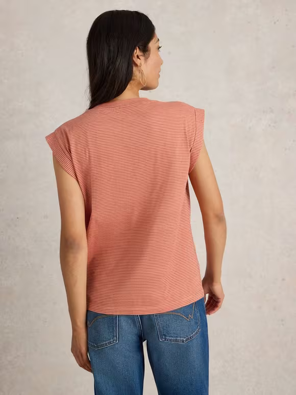 Coral Multi Tee Coral Multi