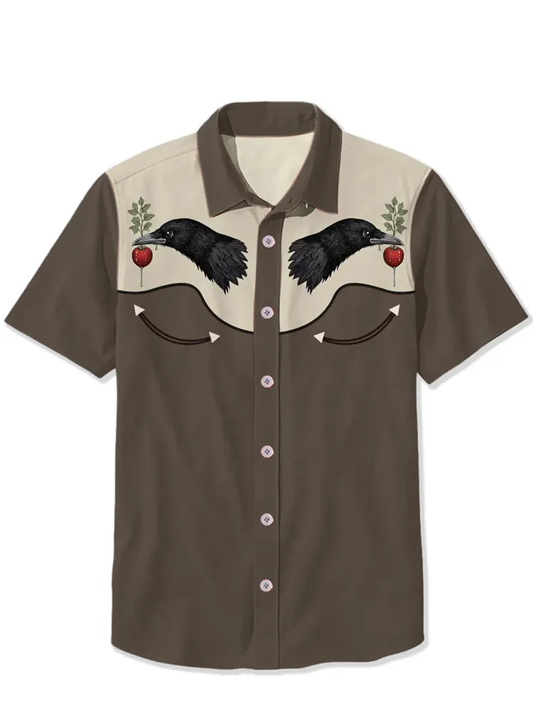 Crow And Red Fruit Shirt