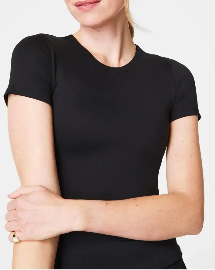 Slim Solid Color Crewneck T-Shirt
