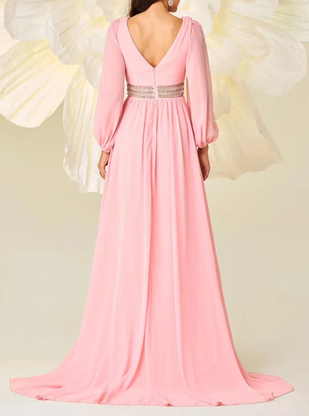 Mesh Cutout Bridesmaid Dress