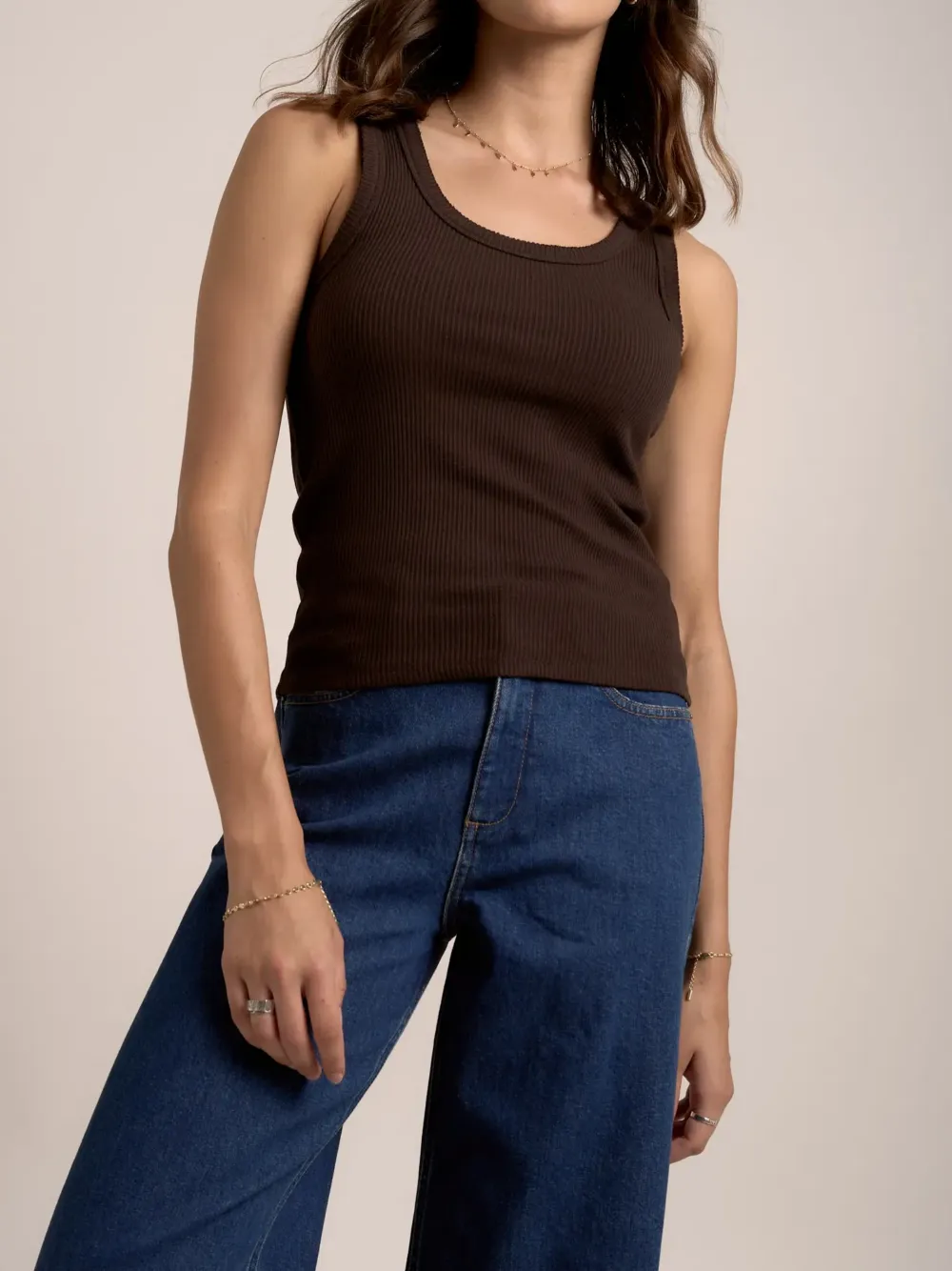 Organic Cotton Ribbed Tank