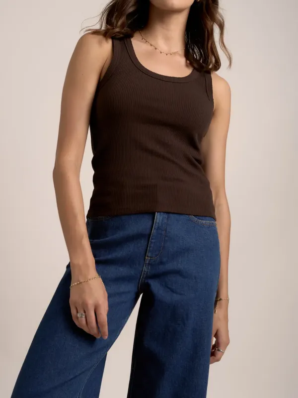 Organic Cotton Ribbed Tank