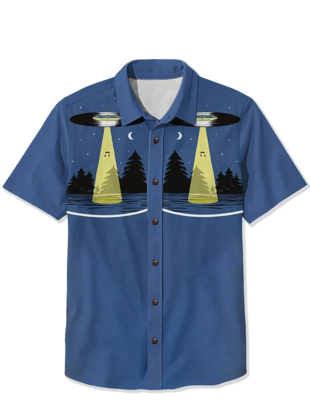 Viny Record Spaceship Shirt