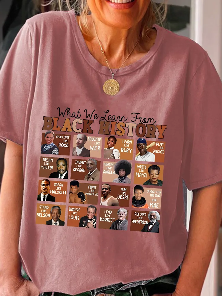Women'S What We Team From Round-Neck Short-Sleeved T-Shirt