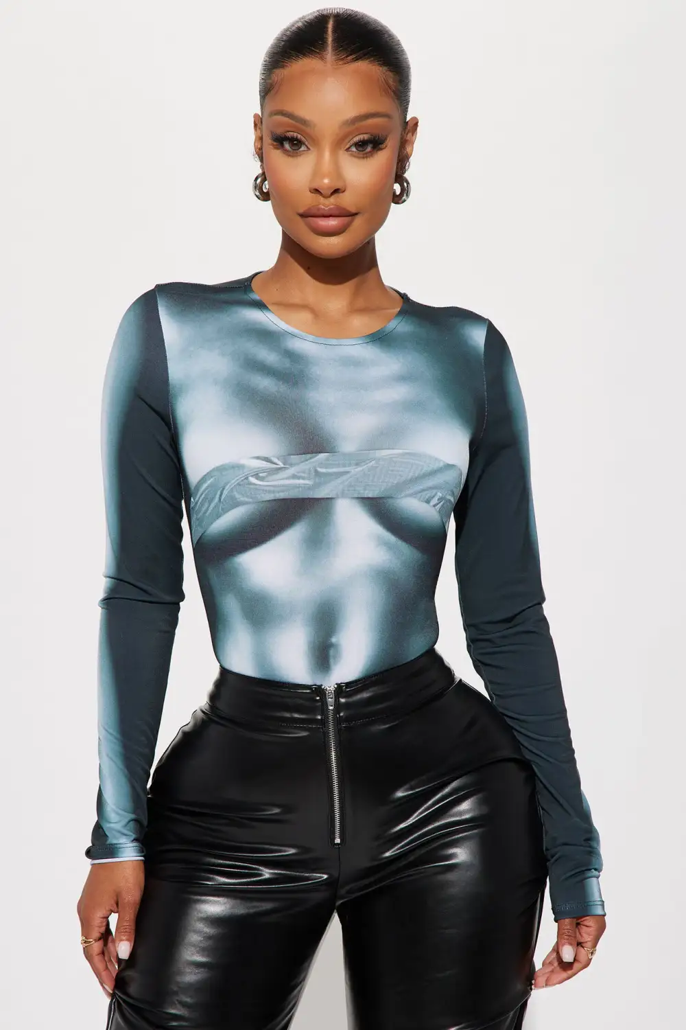 Just For Fun Bodysuit - Green/combo
