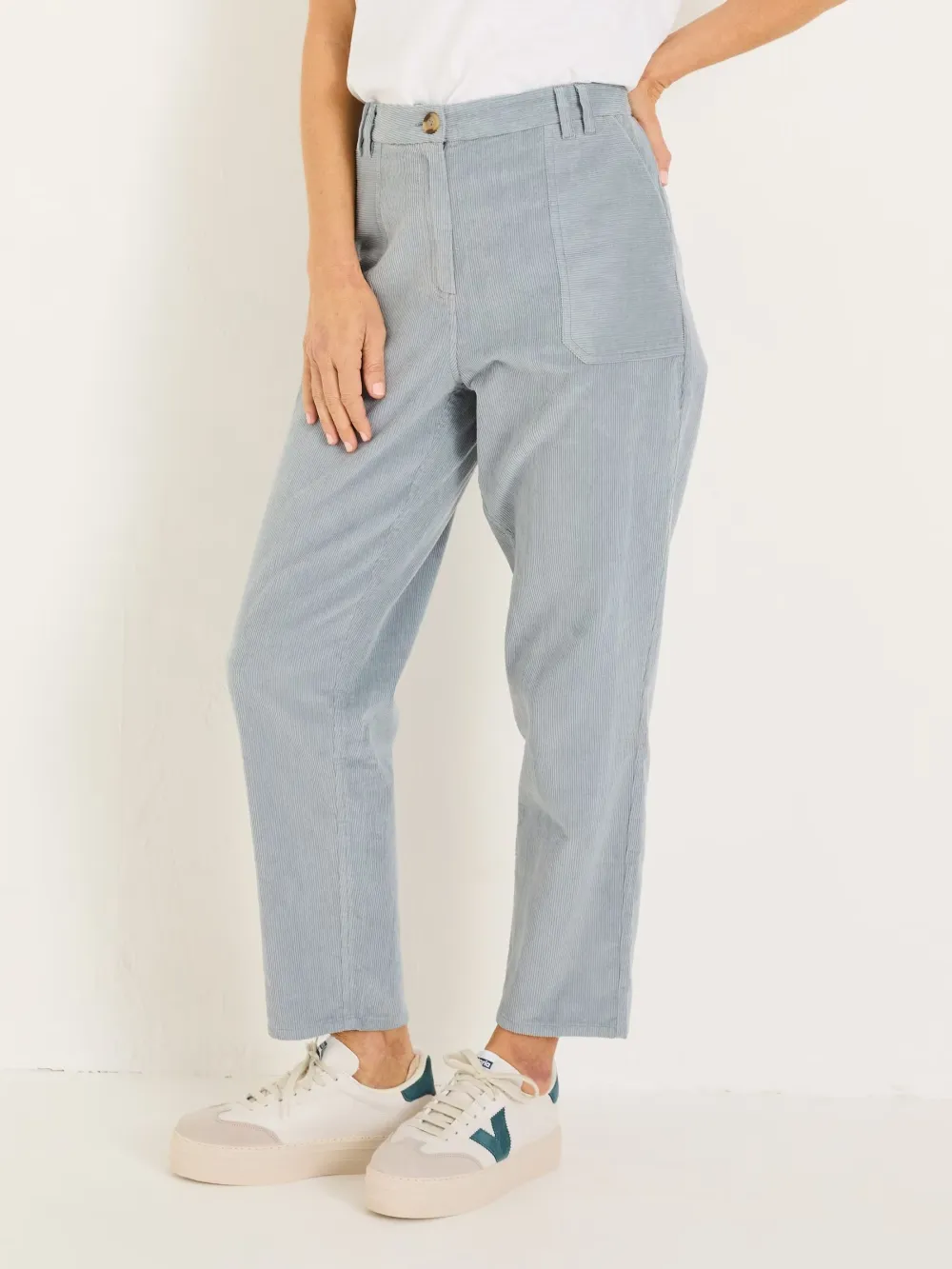 Pale Blue Cord Trousers