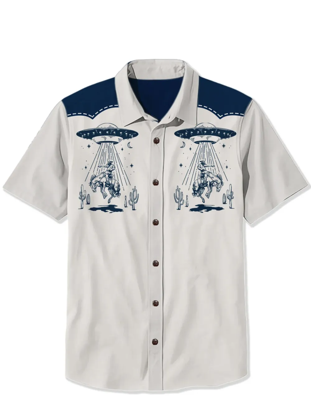 Western Spaceship Cowboy Shirt