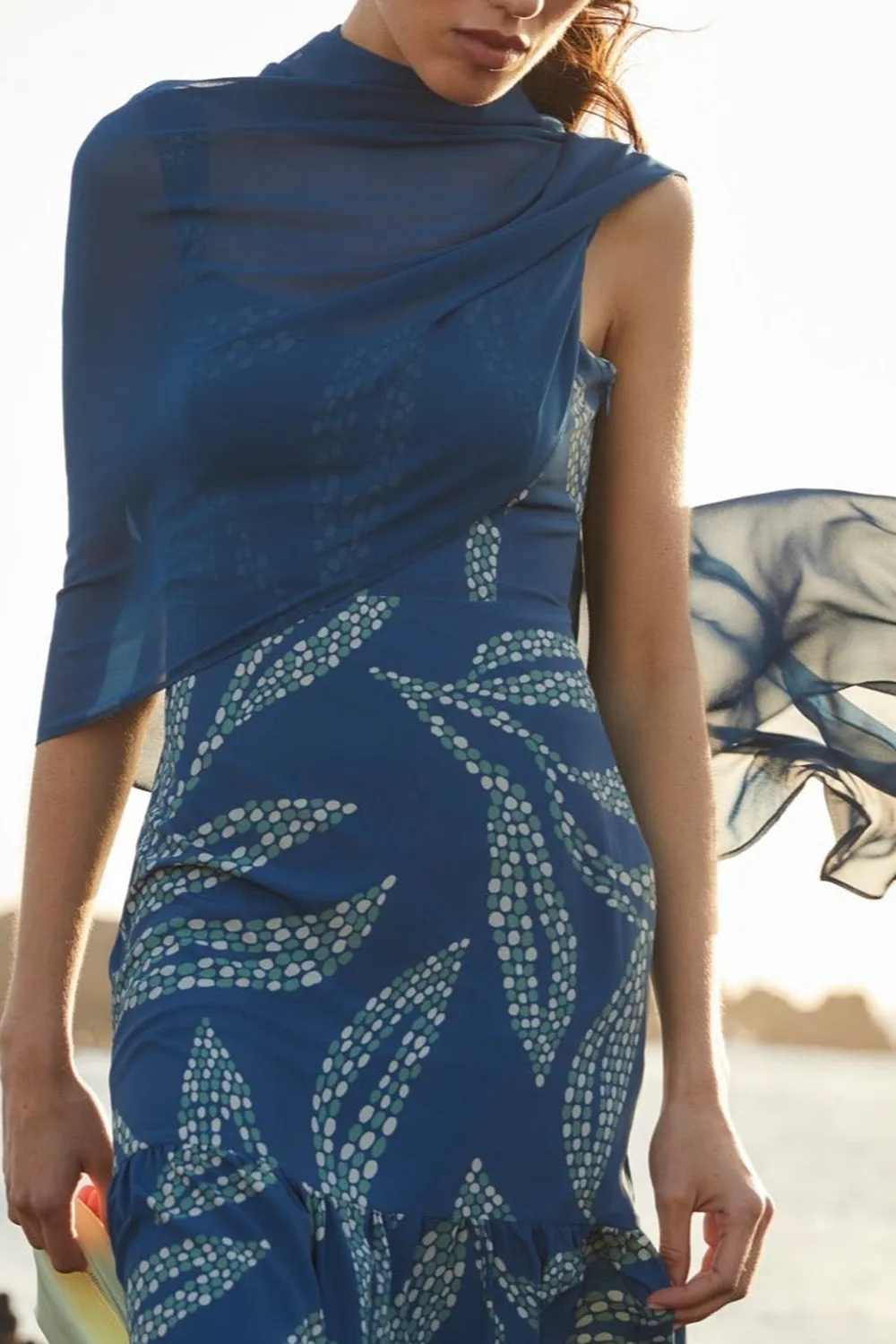 Blue High-end Shawl