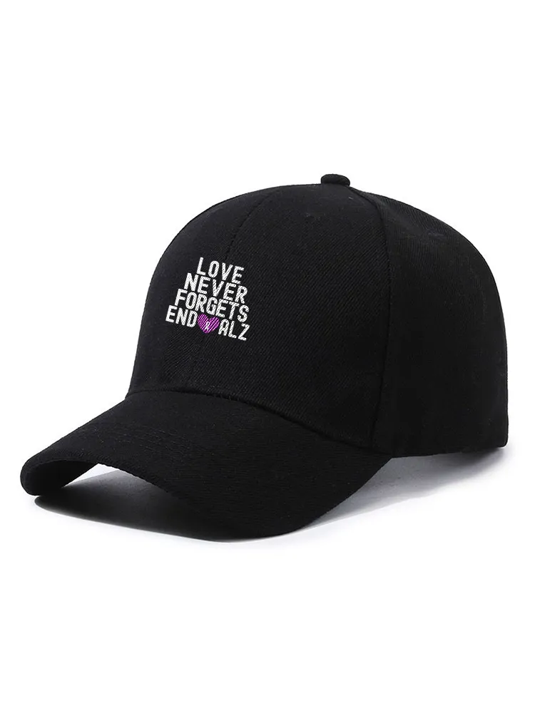 Love Never Forgets End Alz Baseball Cap