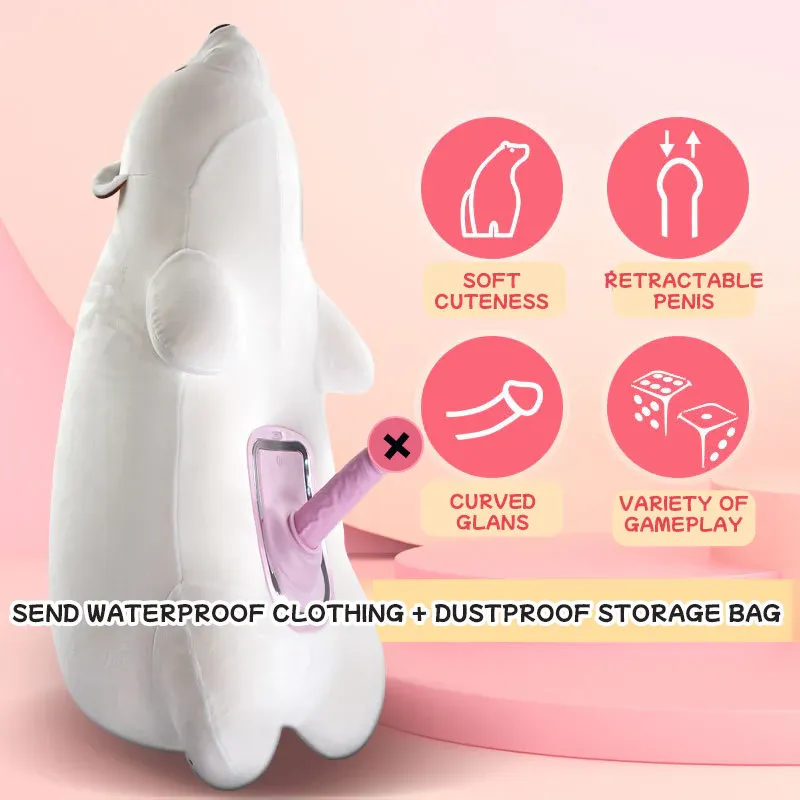 Polar Bear Pillow Remote Sex Machine – Discreet & Compact