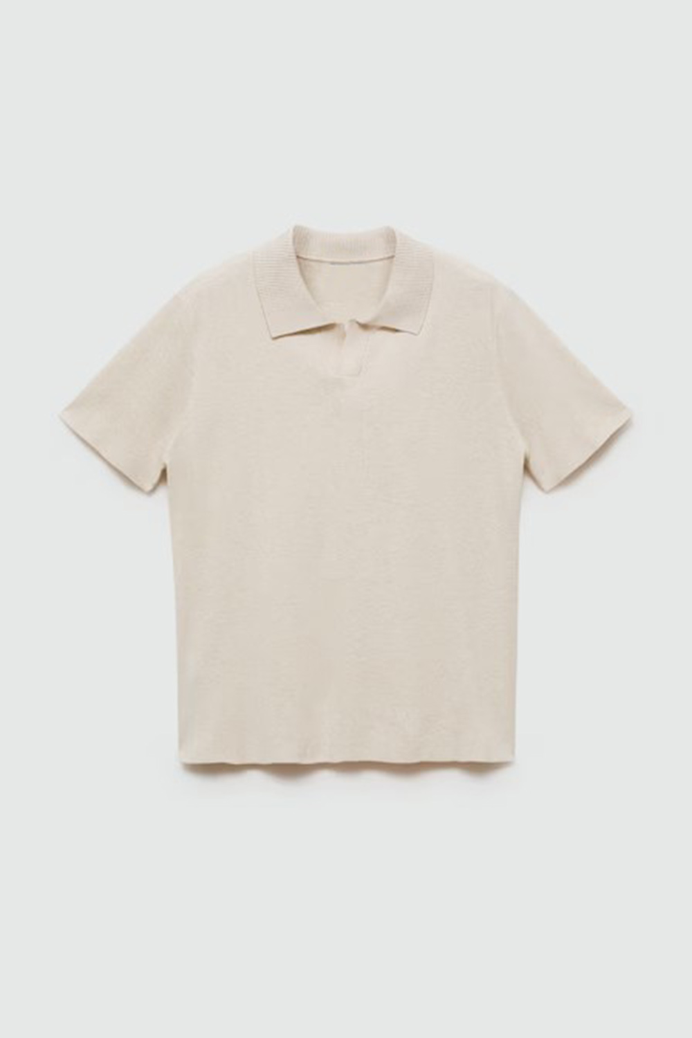 V-Neck Polo Collar Shirt