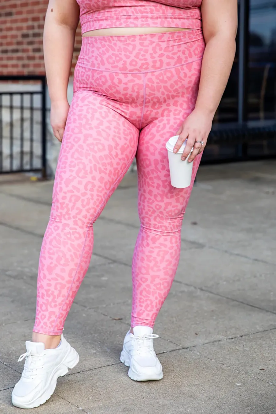 Pink Leopard Print Leggings
