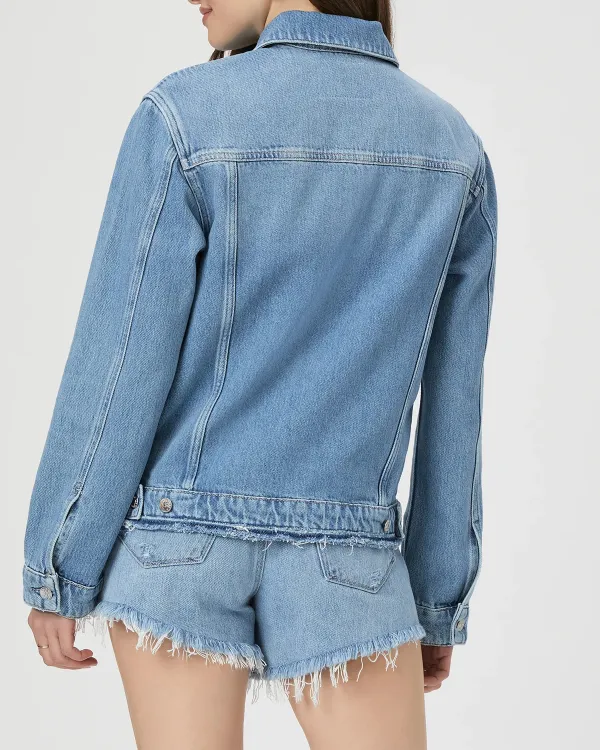 Light Blue Distressed Denim Jacket