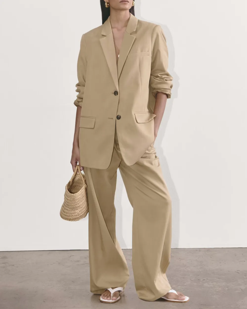 Mid-Waist Casual Pants