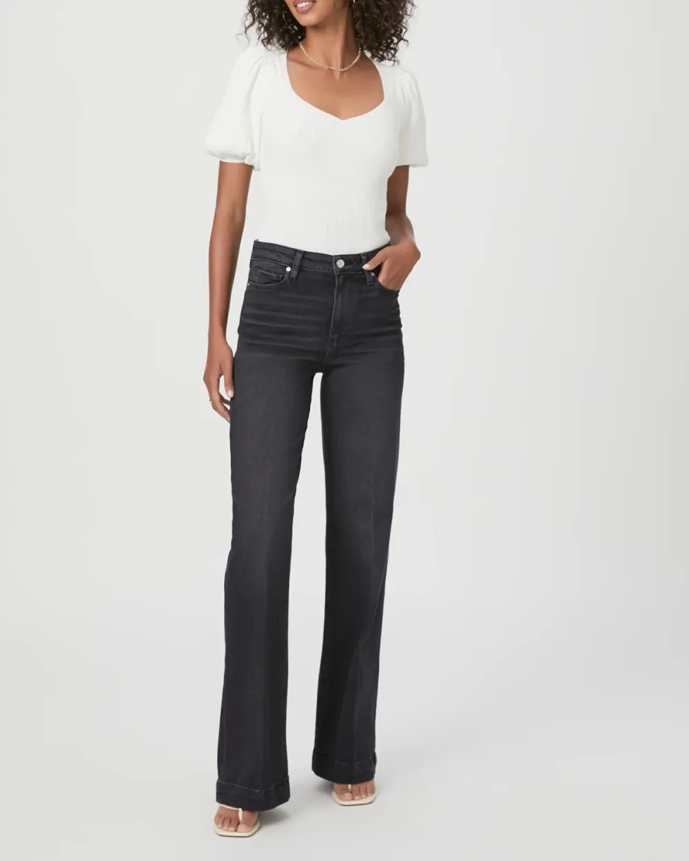 Black Straight Leg Jeans